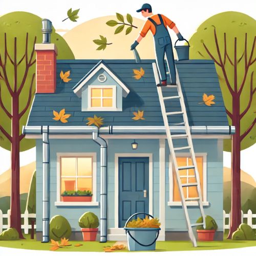 Maintained roof and gutters
