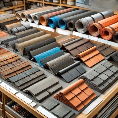 Various roofing materials